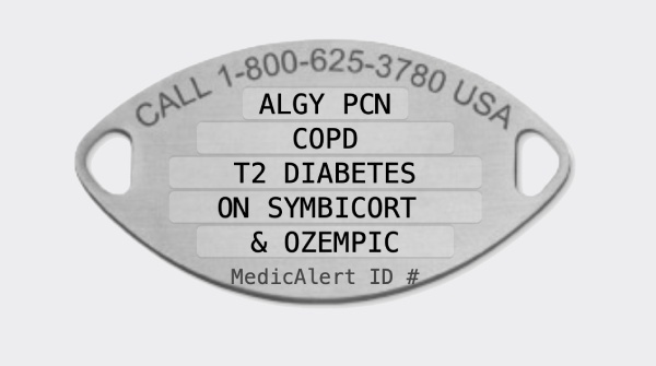 medical IDs for COPD