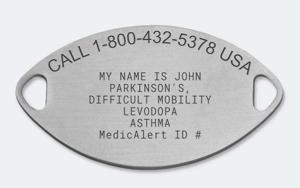 medical IDs for Parkinson's disease