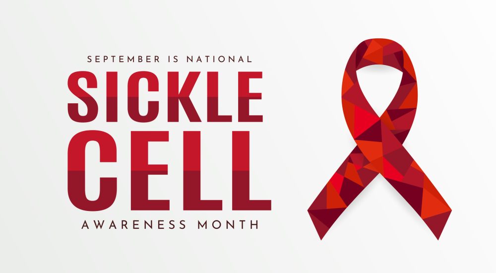 National Sickle Cell Awareness Month poster, September. Vector illustration. EPS10